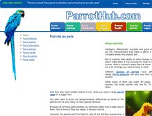 Tablet Screenshot of parrothub.com